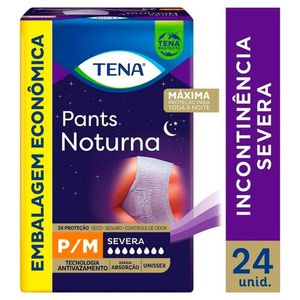 Roupa Íntima Descartável Pants Noturna Tamanho P/M Tena Pacote com 24 Unidades