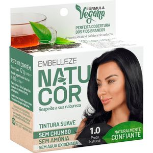 Tintura de Cabelo Natucor Preto Natural 1.0