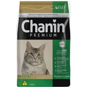 Ração Chanin Premium para Gatos Adultos Sabor Mix 10,1kg
