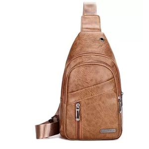 Bolsa Transversal Masculina Couro Ombro Peito Nova Pochete