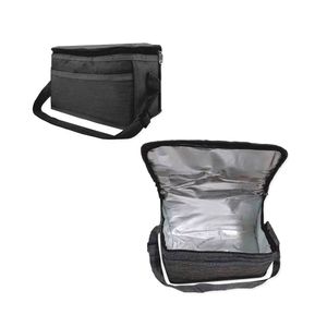 Bolsa Térmica Preta Porta Marmita Lanche Bebida 04 Litros