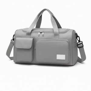 Bolsa de Academia Cinza Forrada Divisões e Bolsos Externos