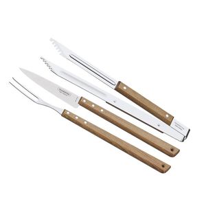 Kit Churrasco Tramontina Tradicional Inox 3 Peças