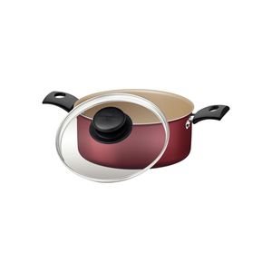 Caçarola Tramontina Turim Antiaderente Starflon Max Vermelha 22CM