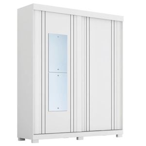 Guarda-Roupa com Espelho Heloisa Prime 2 Portas ACP Móveis Branco