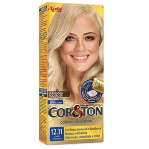 Tintura Cor&Ton Louro Platinado 12.11  180g