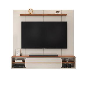 Painel para Tv até 70" Alana Off White/Freijó Dj Moveis