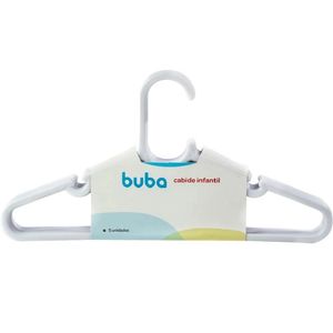 Cabide Infantil Branco Buba Combo com 5 Unidades