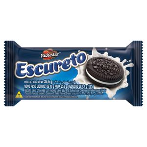 Biscoito Escureto Recheio Baunilha Richester 35,6g