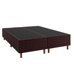 Base Box para Colchão Casal Umaflex Marrom 198cm