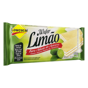 Biscoito Wafer Recheio Limão Zero Lactose Lowçucar Pacote