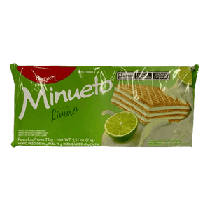 Biscoito Parati Wafer Minueto Limão 73g