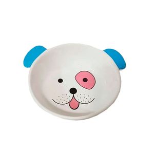 Comedouro Porcelana Face Dog Azul 350ml