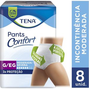Roupa Íntima Descantavel Pants Confort Tamanho G/EG Tena 8x1