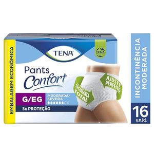 Roupa Íntima Pants Confort Tamanho G/EG Tena 24x1