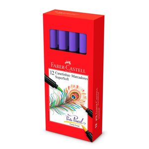 Pincel Hidrocor Supersoft Roxo Faber Castell