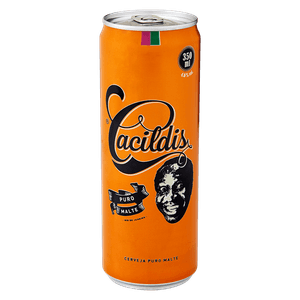 Cerveja Amber Lager Puro Malte Cacildis Lata