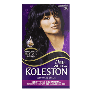Kit Coloração Creme 28 Preto Azulado Wella Koleston