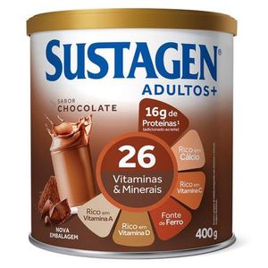Complemento Alimentar Sustagen Adultos+ Sabor Chocolate Lata 400g
