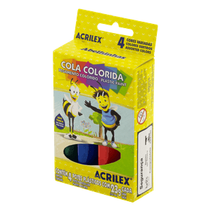 Cola Colorida Acrilex Combo com 4 Unidades