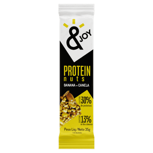 Barra de Proteína Banana e Canela &Joy Protein Nuts Pacote