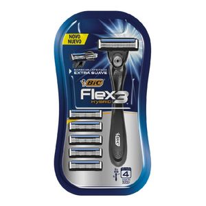 Aparelho para Barbear Descartável Men Flex3 Hybrid +5 Cargas