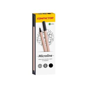 Caneta Microline Preta Compactor
