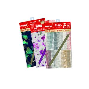 Kit para Presente Cromus Saco 35x54 Sortido