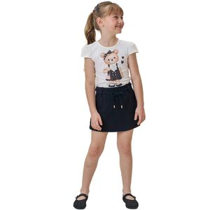 CONJUNTO INFANTIL BLUSA COTTON URSINHA SHORT-SAIA MOLEVISCO