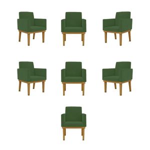 Kit 07 Poltronas Decorativa Reforçadas Sala Balaqui Decor