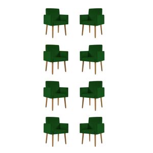 Kit 08 Poltronas Nina Decorativa para Recepção Balaqui Decor