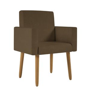 Poltrona Decorativa - Escritório - Recepção - Marrom