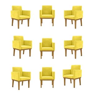 Kit 09 Poltronas Decorativa Reforçada Oferta - Balaqui Decor