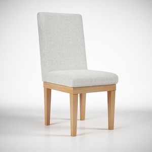 Cadeira de Jantar Estofada em Linho