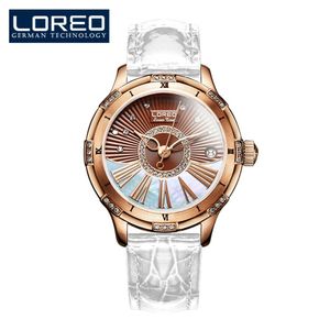 Relógio Feminino de luxo LOREO 1101 À Prova D'Água