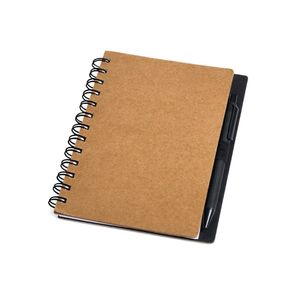Caderno Espiral Com Capa E Caneta Reciclados Welf