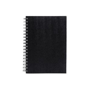Caderno Pautado Com Wire-O - Preto - 23,5X18Cm - 100 Fls Welf