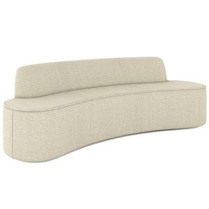 Sofá 5 Lugares para Sala de Estar Living 280cm Koane D06 Linho Creme - Mpozenato