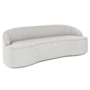 Sofá 2 Lugares para Sala de Estar Living 150cm Theo D06 Bouclê Creme - Mpozenato