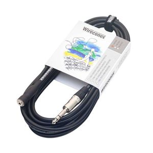 Cabo Extensão Fone De Ouvido Phc05 P10 1/4 Trs X P2 3,5 Wireconex