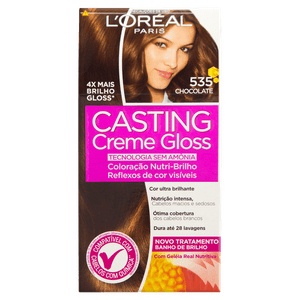 Kit Coloração Creme 535 Chocolate  L'oréal Paris Casting Gloss