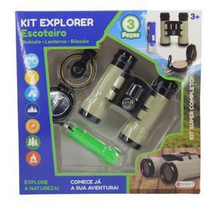 Kit Explorer para Escoteiro com Lanterna Verde Shiny Toys 001358