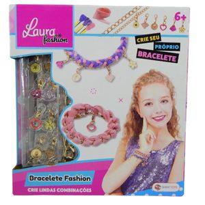 Miçangas Monte sua Pulseira Laura Fashion Shiny Toys 001395