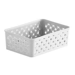 Cesto Organizado Paramount  Rattab 19X13X6,5 Branco