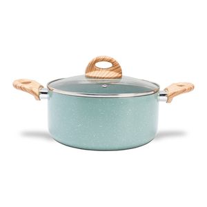 Caçarola de Indução com Tampa Brinox Antiaderente Ceramic Life Botanika Ø20 cm 2,5 Litros Verde