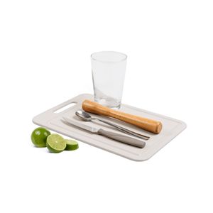Kit para Caipirinha com Copo de Vidro Brinox 5 Peças