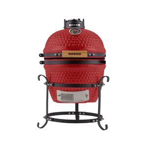 Churrasqueira Kamado Mini da RASCO Vermelho com grelha em aço inox e suporte. Ideal p/ até 3 pessoas Vermelho