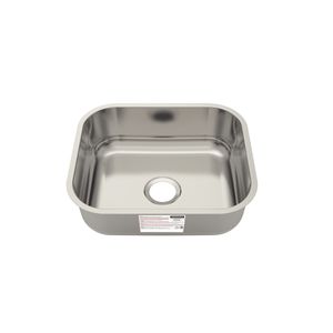 Cuba de Embutir Tramontina 40 x 34 x 14 cm Basic 40 BL Standard em Aço Inox Sem Válvula