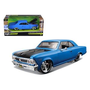 Miniatura Carro Chevrolet Chevelle Ss 396 1/24 Design Azul Maisto 31333