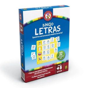 Jogo Educativo Bingo Das Letras Grow 02320